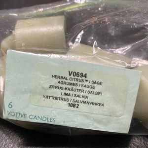 Partylite Herbal Citrus/Sage votive candles (4)